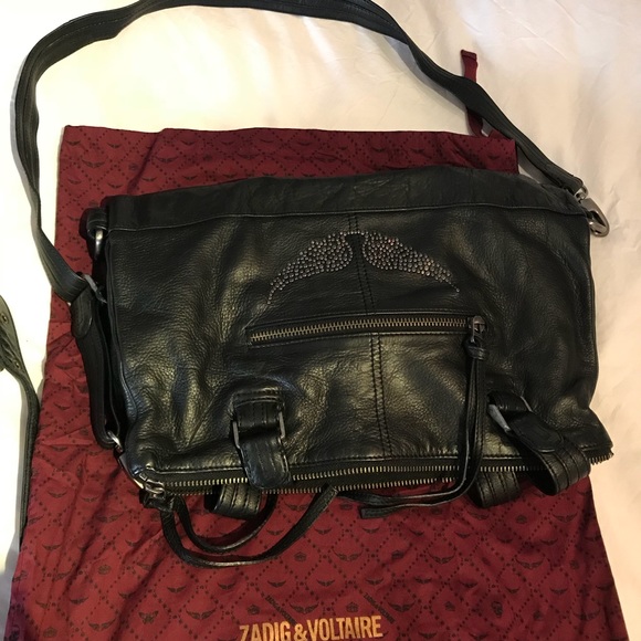 Zadig&Voltaire black leather multi-wearable bag - Picture 6 of 8